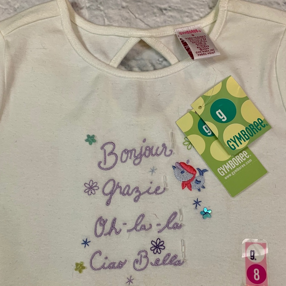 NWT Bonjour ‘European Holiday’ line Gymboree Shirt